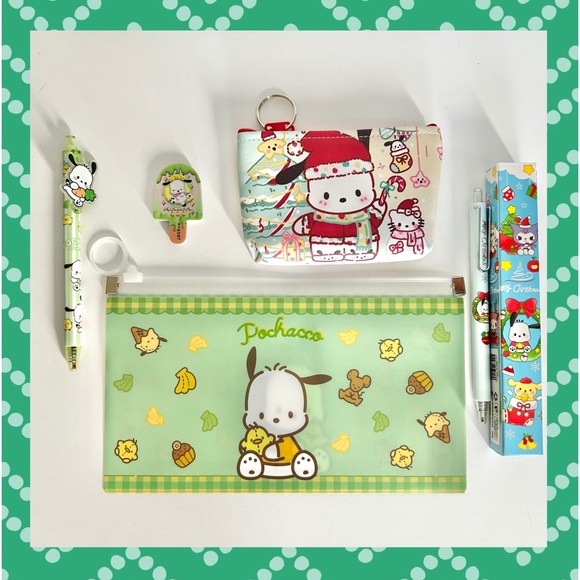Sanrio Accessories - 💙Pochacco Adorable Christmas Stocking Stuffed 5-Piece Mini Bundle